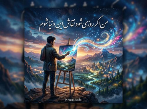 دانلود آهنگ من اگر روزی شود نقاش این دنیا شوم هوش مصنوعی ترند اینستاگرام